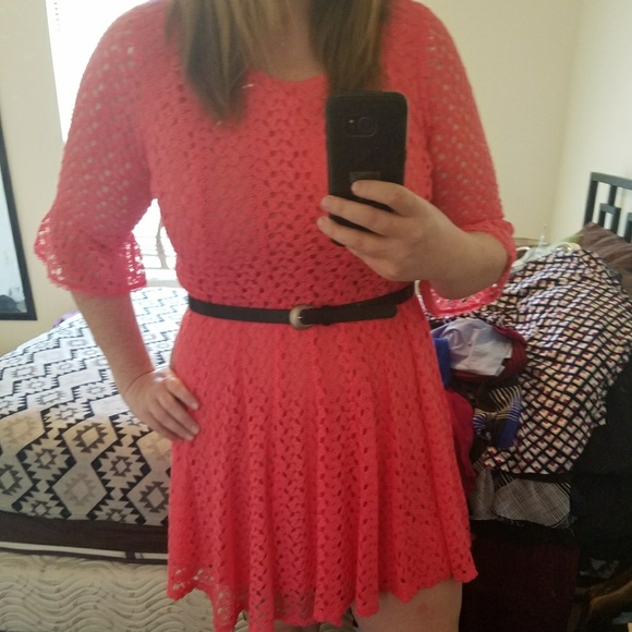 Roz & Ali Dresses & Skirts - Peach Dress Roz & Ali